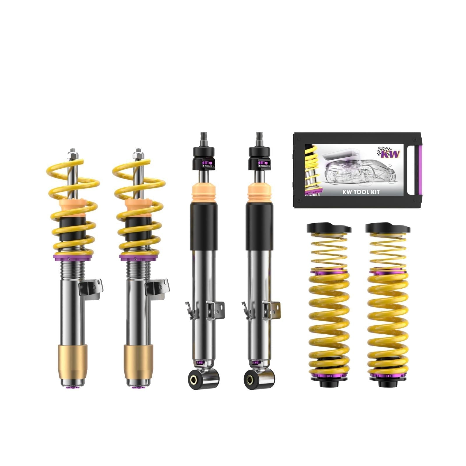KW coilover kit V3 inox (incl. decommissioning for electric damper) for BMW M3 Touring G81 