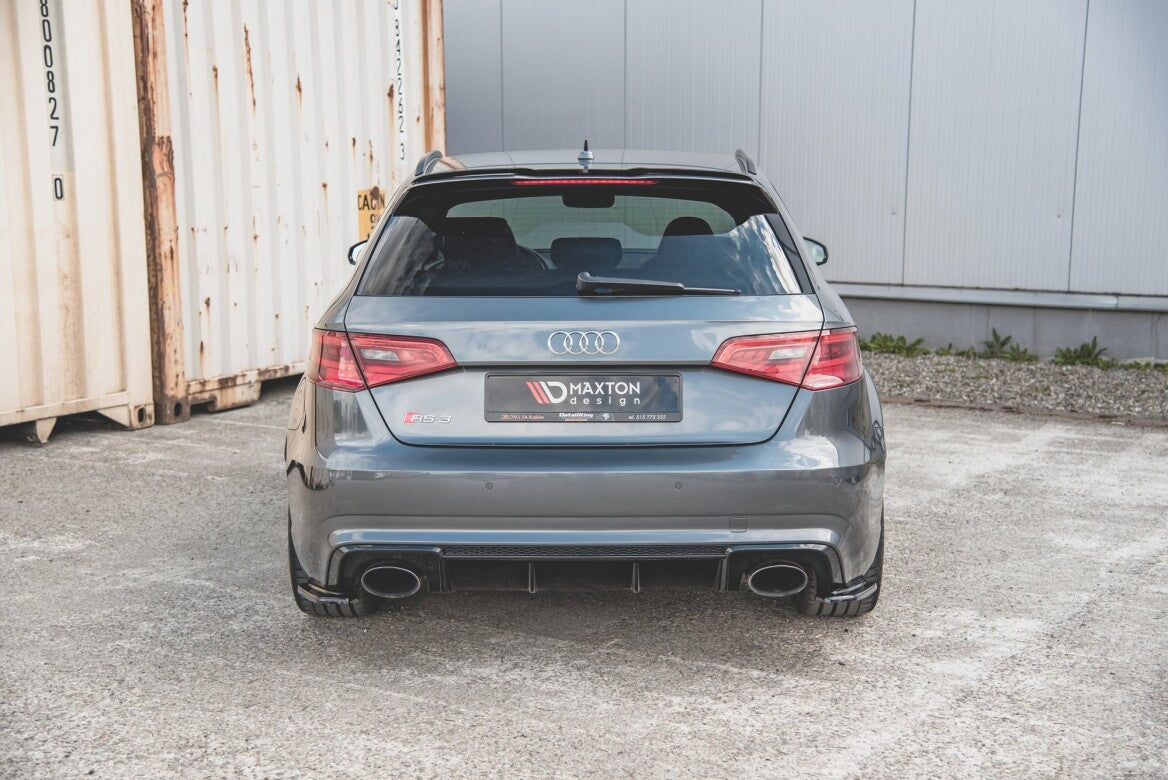 Heck Ansatz Flaps Diffusor V.1 für Audi RS3 8V Sportback