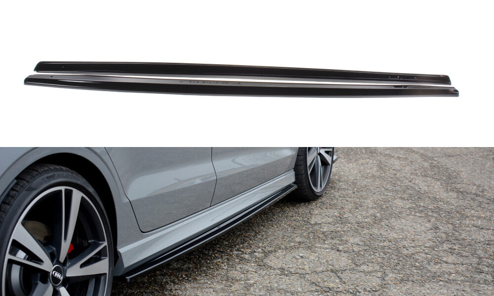 Seitenschweller Ansatz Cup Leisten für Audi RS3 8V FL Limousine