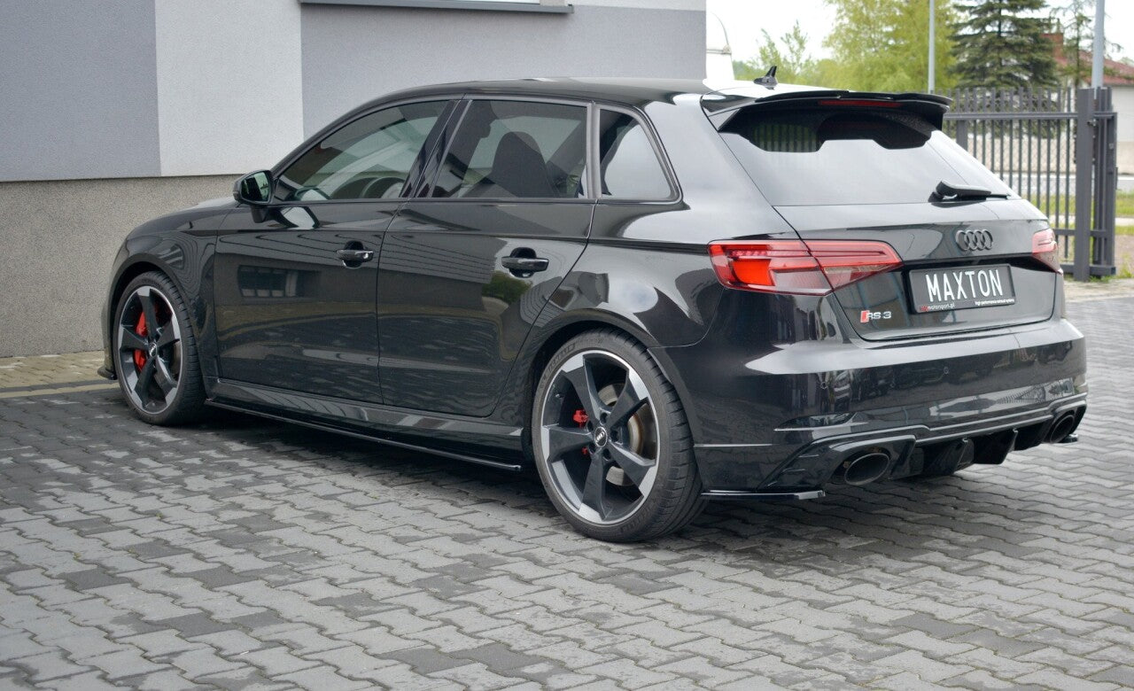 Seitenschweller Ansatz Cup Leisten für Audi RS3 8V FL Sportback
