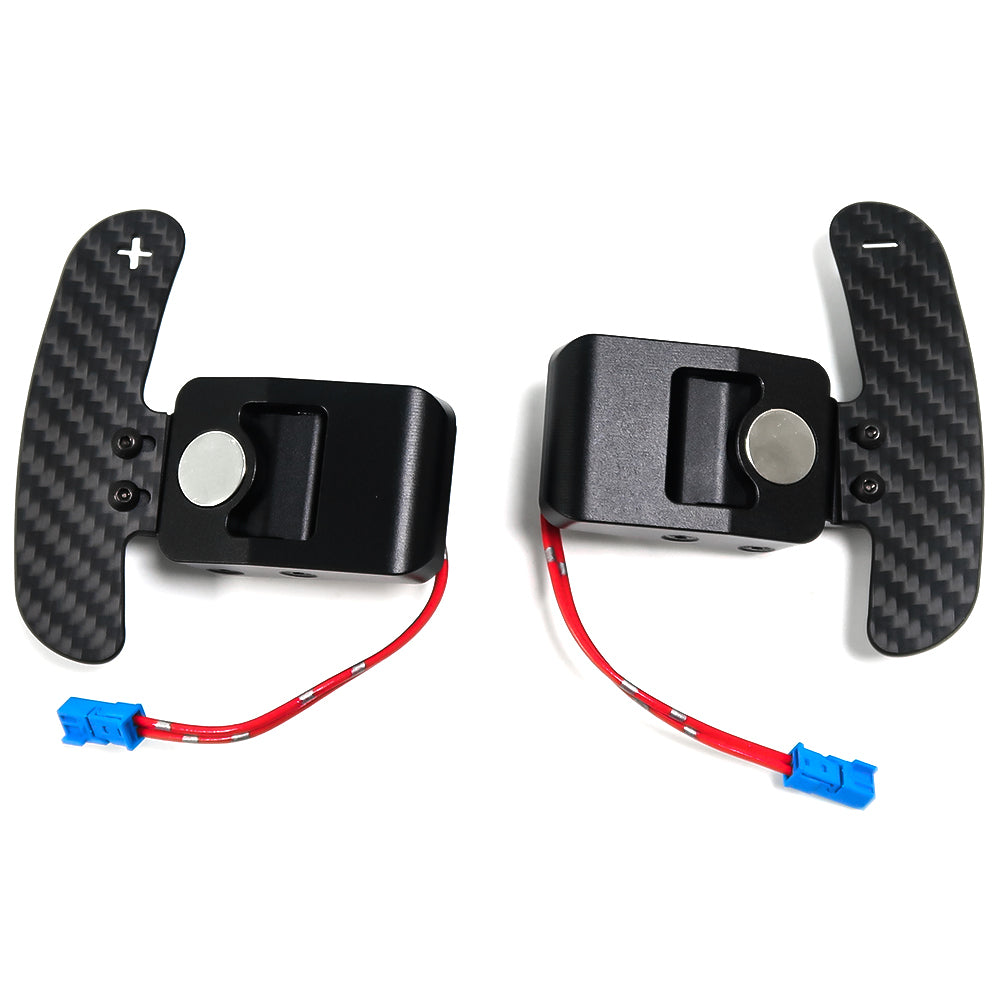 Magnetic carbon shift paddles for BMW E-Series